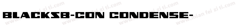 BlackSB-Con Condense字体转换